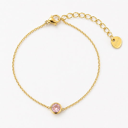 18K Gold Seven-Color Zircon Bracelet