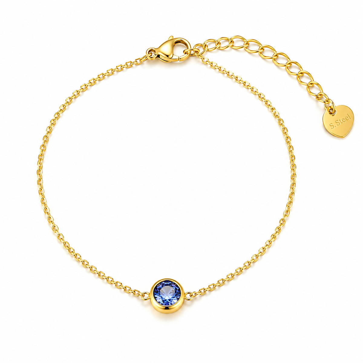 18K Gold Seven-Color Zircon Bracelet